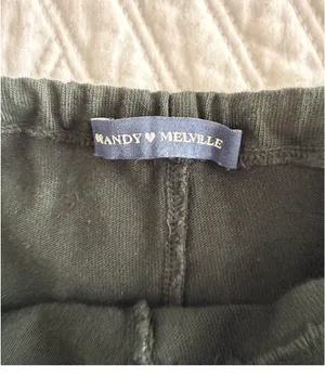 Brandy Melville dark green shorts thumbnail 4