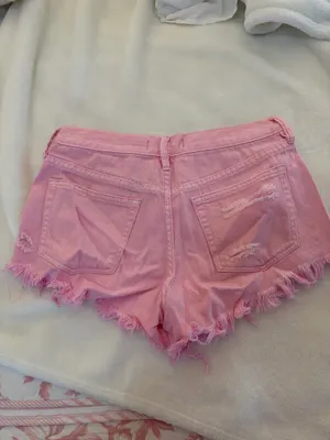 Free People We the Free Pink Denim Shorts thumbnail 2
