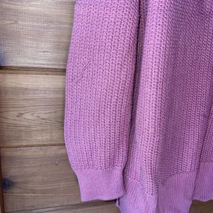 Old Navy Pink Mauve Waffle Knit Crewneck Sweater Casual So Soft Medium thumbnail 6