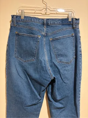 Abercrombie & Fitch Curve Love 90s Straight Ultra High Rise Jeans 32/14S SHORT thumbnail 10