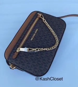 Michael Kors Brown Chain Crossbody Large Purse thumbnail 5