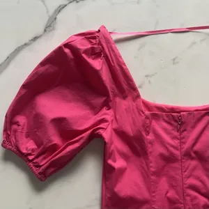 STAUD Laelia Mini Dress Peony Pink Poplin Size XS thumbnail 7