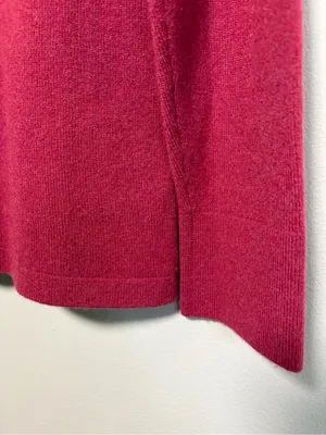 Nordstrom 100% Cashmere Mock Neck Sweater Red Burgundy thumbnail 8
