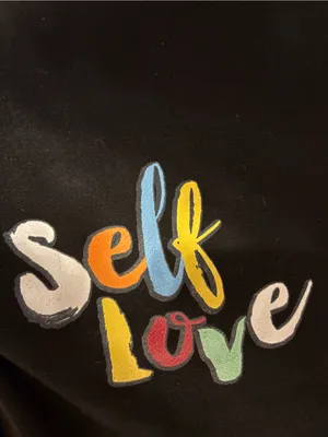 Black 'Self Love' Graphic Girls' Jogger Pants thumbnail 3