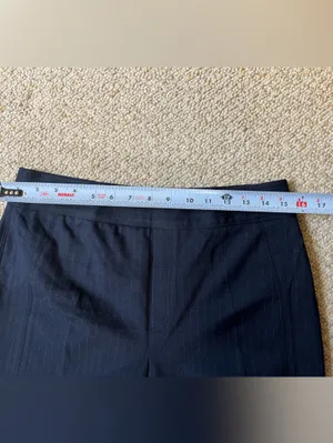 Spanx the Perfect Pant in Navy Pinstripe size Large thumbnail 6