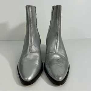 Madewell The Darcy Ankle‎ Boots Silver Size 7 thumbnail 3