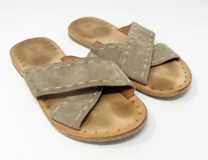 Frye Ally Criss‎ Cross Leather Sandals Sz 6.5 thumbnail 1