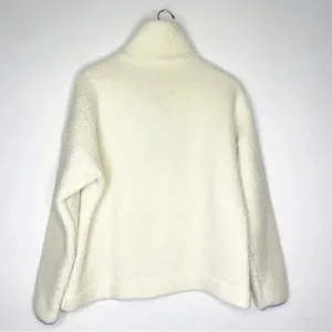 J. Crew Fleece Sherpa Quarter Zip Pullover Size Large thumbnail 5
