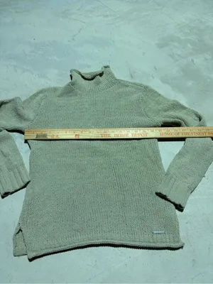 Abercrombie & fitch Lightweight Mock Neck Sweater Light Sage green XS thumbnail 4