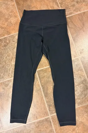 lululemon athletica Women’s Gray High-Waist Leggings size 8 thumbnail 1