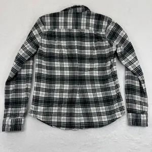 Frank‎ & Eileen Womens Flannel Shirt Black White Plaid Cotton Top Small thumbnail 9