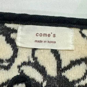 come’s Korean Floral Sherpa Fleece Cropped Tie Front Jacket thumbnail 3