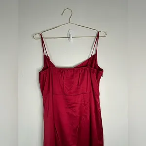 Unbranded Red Satin Cowl Neck Slip Dress - Size 2X thumbnail 9