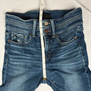Buckle Black Fit No. 75 Ankle Skinny Jeans Women's 25 Blue Mid Rise Stretch EUC thumbnail 5