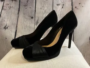Nina || Black Velvet Heels thumbnail 3