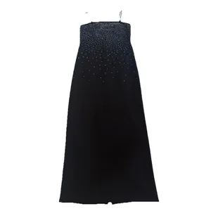 Onyx Nite Black Silver Sequin Strapless Evening Dress~ Size 10 thumbnail 3