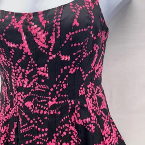 Jones New York Fit & Flare Dress Black‎ Pink 10 thumbnail 5