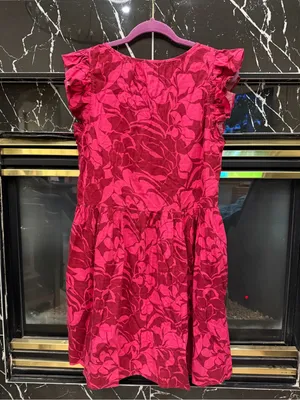 Evereve Anthropologie Floral Ruffle Sleeve Pink Mini Dress thumbnail 5