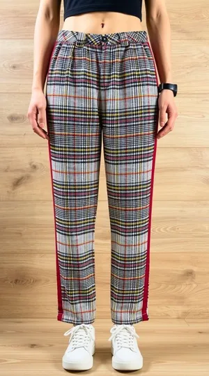 Free People Retro Plaid Pants Size 0 thumbnail 1