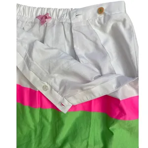 Lilly Pulitzer Colorblock Stripe Mimosa Skirt Scallop Hem Pockets Size‎ Large thumbnail 5