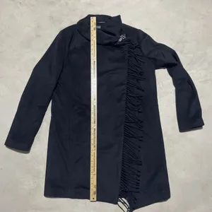 Vintage Lauren Ralph Lauren Women's Cape Dress Coat Black Wool Blend Size M thumbnail 4
