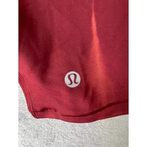 Lululemon Wunder Train Cropped Long Sleeve Shirt Sun Bleached Wash Red Merlot 6 thumbnail 5