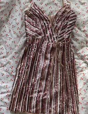 Bcbgmaxazria Sequin Tie-Front Dress thumbnail 1
