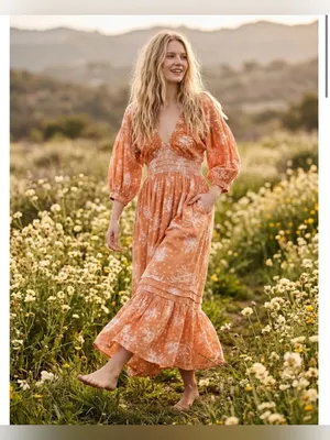 Free People Golden Hour Maxi Dress thumbnail 3