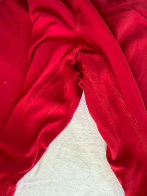 Lululemon red align leggings. Size 2; 25” long. Good condition with little peeling. Hung dry every wash thumbnail 6