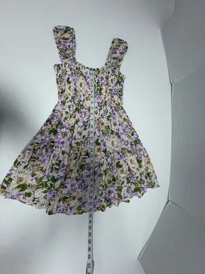 Sky to Moon Purple Floral Mini Dress - Size‎ S. thumbnail 7