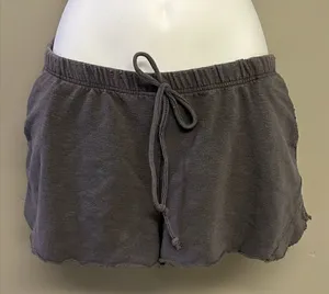 Vici Heather Gray Distressed Lounge Short Shorts w/ Elastic Waist and Pockets- M thumbnail 1