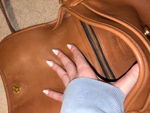 Vintage Coach Leather Brown Bag thumbnail 9
