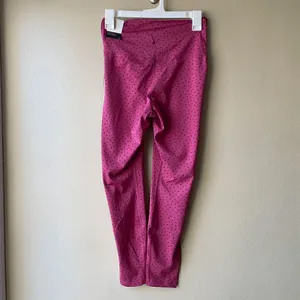 Nike Pink with Polka Dots High Rise 7/8 Length Tight Size Medium thumbnail 2