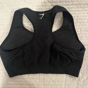 Gymshark Charcoal Racerback Sports Bra thumbnail 2