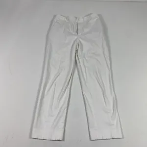 Ralph Lauren Golf Pants Womens 6 White Stretch Chino Trousers Cotton Spandex thumbnail 2