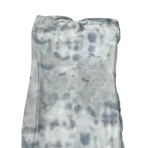 Zara Womens Strapless Ruched Mesh Maxi Dress Gray White Glam Luxe Sultry Small‎ thumbnail 10