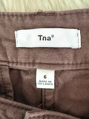 Aritzia Tna Cotton Cargo Pants Brown Utility Parachute Joggers Size 6 thumbnail 7