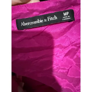 Abercrombie & Fitch Emerson Drama Puff Sleeve Bow Back Pink Maxi Dress Sz MP thumbnail 7