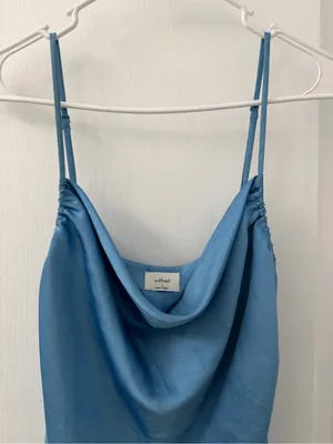 Aritzia Allusion Light Blue Mini Dress (Size S) thumbnail 10