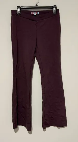 Urban Outfitters ‎ crossover flare Trouser leggings deep purple size 8 thumbnail 1