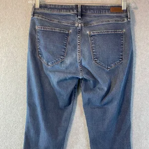 Abercrombie & Fitch Harper Low Rise Ankle Women's Size 27/4s Blue‎ Raw Hem EUC thumbnail 5