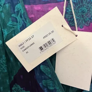 Fruch Paris Holy Camouflower Midi Dress XS Multi Color Floral Button Front NEW thumbnail 8