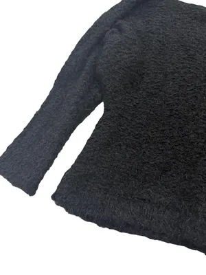 Maurices Black Boucle Boat Neck Dolman Sleeve Pullover Sweater Off Small Women's thumbnail 3