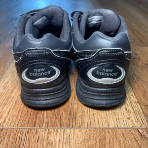 New Balance 577 Womens Size 8 2A Walking Shoes Black Leather Hook Loop WW577VK thumbnail 5