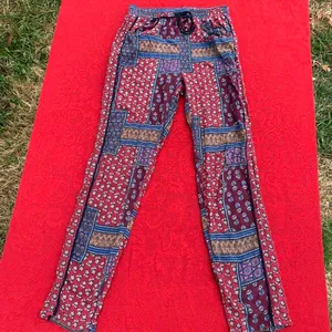 bershka floral‎ patchwork pants size small thumbnail 2