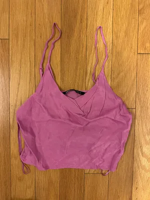 Zara Satin Crop Top thumbnail 1