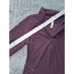 Lululemon Define Athletica Half Zip Pullover Running Top Thumb Holes Purple Sz 6 thumbnail 7