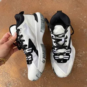Jordan Zion 1 Tb White/White-Black Dc4208-100 Men's 7.5 thumbnail 1