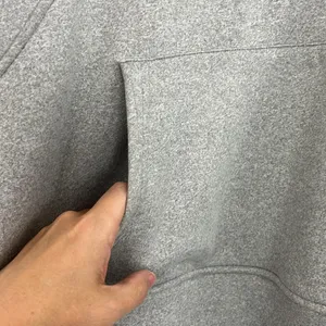 Laslulu 2XL Gray Half-Zip Scuba Hoodie Sweatshirt with Pocket thumbnail 6