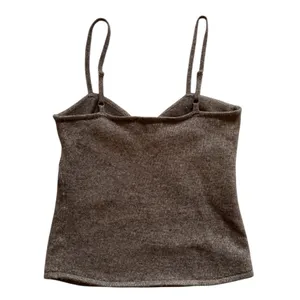 ASTR the Label Wool Blend Brown Knit Tank‎ Sz L thumbnail 4